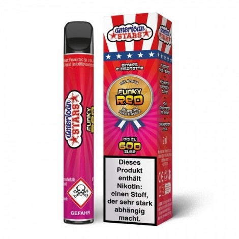 American Stars Einweg Funky Rot