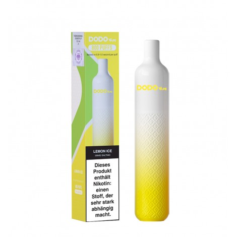 Dodo Vape 800 Einweg E-Zigarette - Lemon Ice