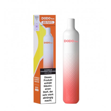 Dodo Vape 800 Einweg E-Zigarette - Watermelon Strawberry Bubblegum