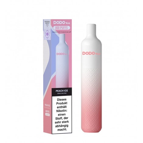 Dodo Vape 800 Einweg E-Zigarette - Peach ice